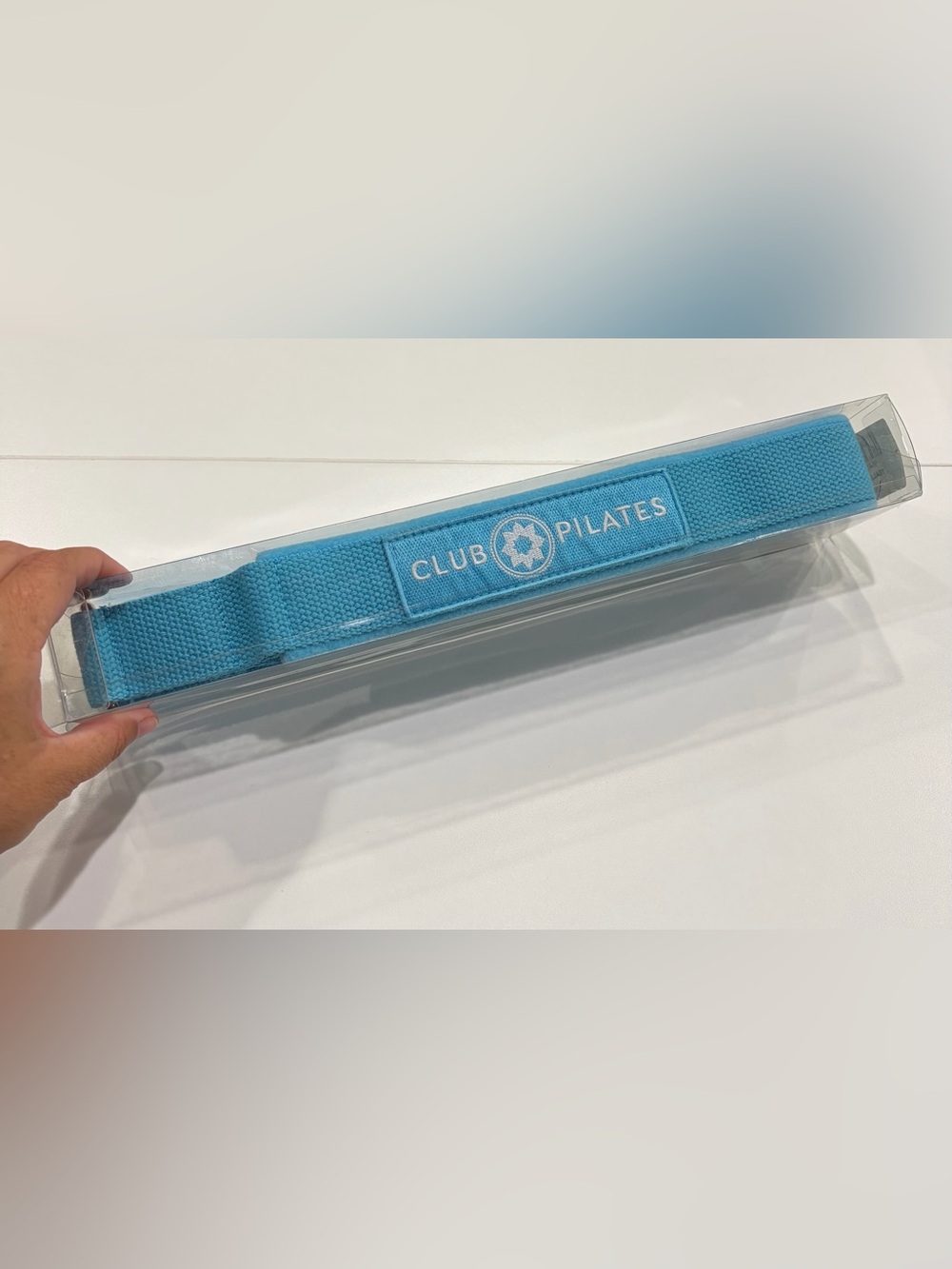 Club Pilates Reformer Straps Long and Short Loops Blue Teal NWT White Logo
